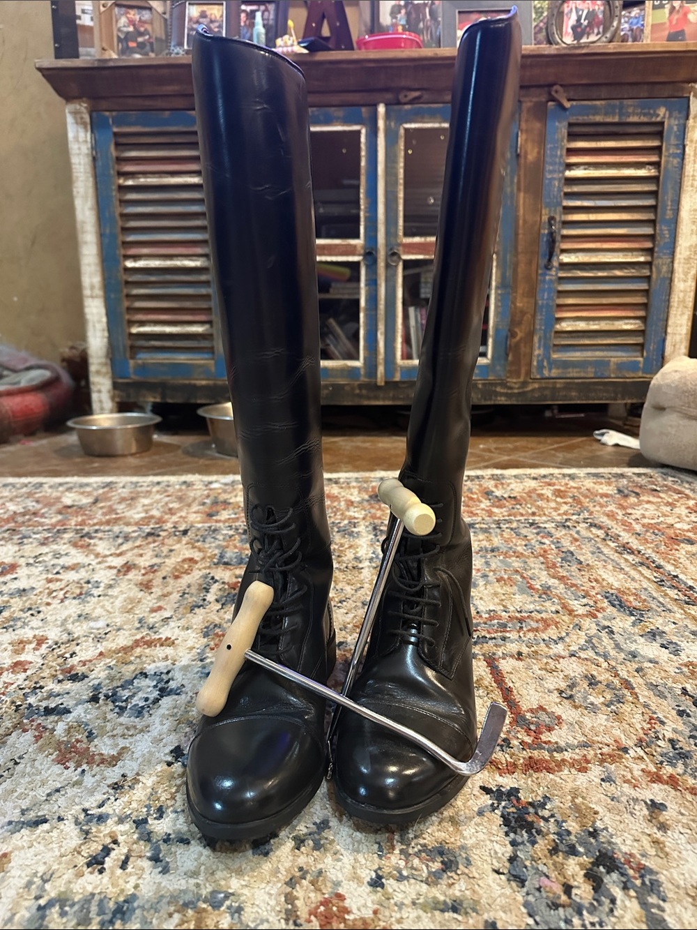 Ariat Black Tall Lace-Up Riding Boots